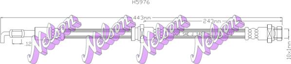 Kawe H5976 - Тормозной шланг autosila-amz.com