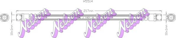 Kawe H5514 - Тормозной шланг autosila-amz.com