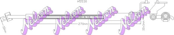 Kawe H5530 - Тормозной шланг autosila-amz.com