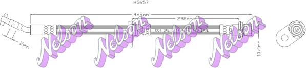 Kawe H5657 - Тормозной шланг autosila-amz.com