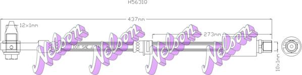 Kawe H5631Q - Тормозной шланг autosila-amz.com