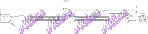 Kawe H5631 - Тормозной шланг autosila-amz.com