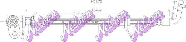 Kawe H5675 - Тормозной шланг autosila-amz.com