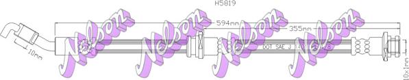 Kawe H5819 - Тормозной шланг autosila-amz.com