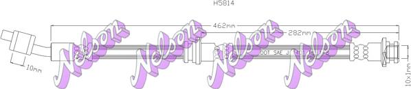 Kawe H5814 - Тормозной шланг autosila-amz.com