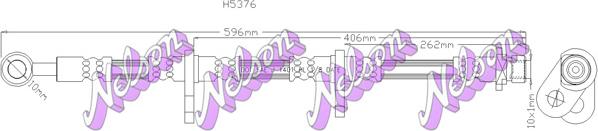 Kawe H5376 - Тормозной шланг autosila-amz.com