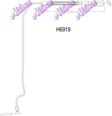 Kawe H6919 - Тормозной шланг autosila-amz.com