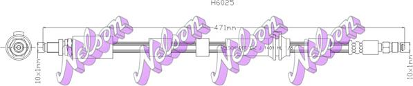 Kawe H6025 - Тормозной шланг autosila-amz.com