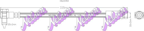 Kawe H6104Q - Тормозной шланг autosila-amz.com