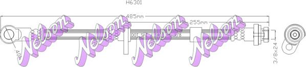 Kawe H6301 - Тормозной шланг autosila-amz.com