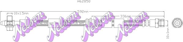 Kawe H6285Q - Тормозной шланг autosila-amz.com