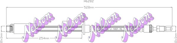 Kawe H6282 - Тормозной шланг autosila-amz.com