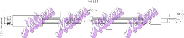 Kawe H6222 - Тормозной шланг autosila-amz.com