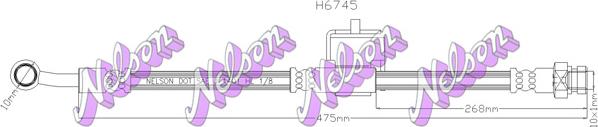 Kawe H6745 - Тормозной шланг autosila-amz.com