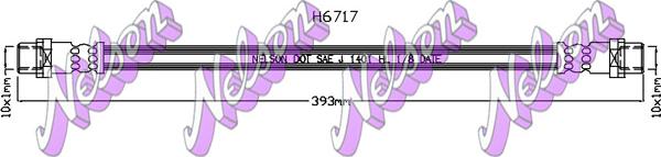 Kawe H6717 - Тормозной шланг autosila-amz.com