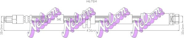 Kawe H6784 - Тормозной шланг autosila-amz.com