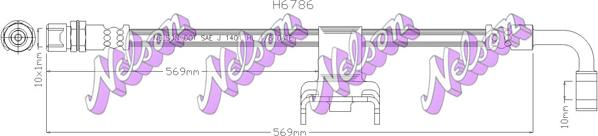 Kawe H6786 - Тормозной шланг autosila-amz.com