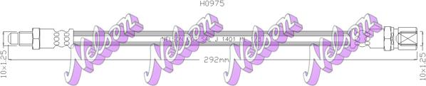 Kawe H0975 - Тормозной шланг autosila-amz.com