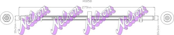 Kawe H1858 - Тормозной шланг autosila-amz.com