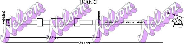 Kawe H8090 - Тормозной шланг autosila-amz.com