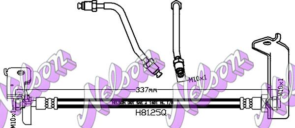 Kawe H8125Q - Тормозной шланг autosila-amz.com