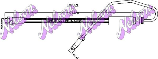 Kawe H8321 - Тормозной шланг autosila-amz.com