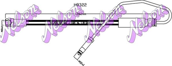 Kawe H8322 - Тормозной шланг autosila-amz.com