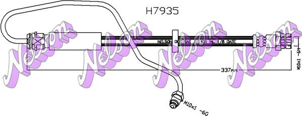 Kawe H7935 - Тормозной шланг autosila-amz.com