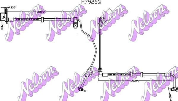 Kawe H7926Q - Тормозной шланг autosila-amz.com