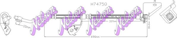 Kawe H7475Q - Тормозной шланг autosila-amz.com