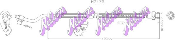 Kawe H7475 - Тормозной шланг autosila-amz.com