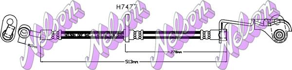 Kawe H7477 - Тормозной шланг autosila-amz.com