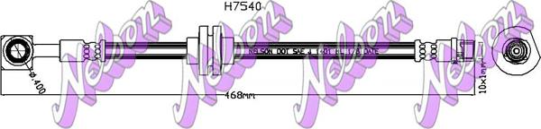 Kawe H7540 - Тормозной шланг autosila-amz.com