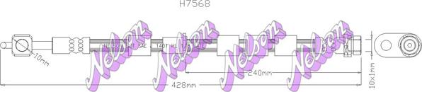 Kawe H7568 - Тормозной шланг autosila-amz.com