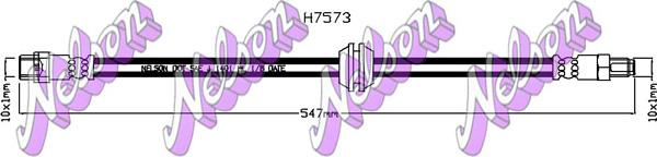 Kawe H7573 - Тормозной шланг autosila-amz.com