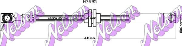 Kawe H7695 - Тормозной шланг autosila-amz.com