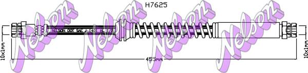 Kawe H7625 - Тормозной шланг autosila-amz.com