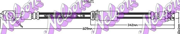 Kawe H7621 - Тормозной шланг autosila-amz.com