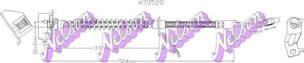 Kawe H7052Q - Тормозной шланг autosila-amz.com