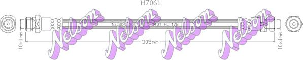 Kawe H7061 - Тормозной шланг autosila-amz.com