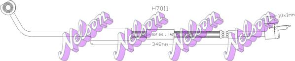 Kawe H7011 - Тормозной шланг autosila-amz.com