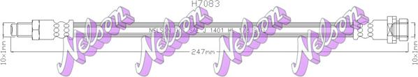 Kawe H7083 - Тормозной шланг autosila-amz.com