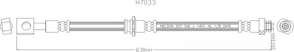 Kawe H7033 - Тормозной шланг autosila-amz.com