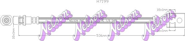 Kawe H7199 - Тормозной шланг autosila-amz.com