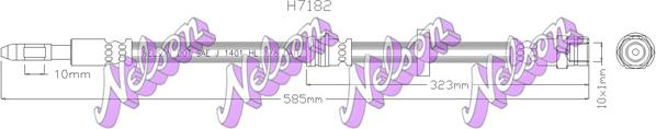 Kawe H7182 - Тормозной шланг autosila-amz.com