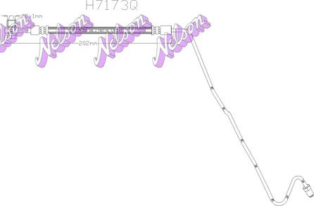 Kawe H7173Q - Тормозной шланг autosila-amz.com