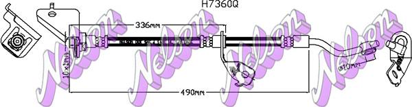 Kawe H7360Q - Тормозной шланг autosila-amz.com