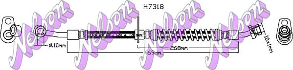 Kawe H7318 - Тормозной шланг autosila-amz.com