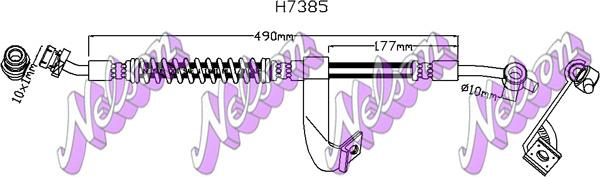 Kawe H7385 - Тормозной шланг autosila-amz.com