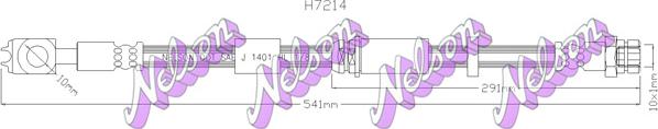 Kawe H7214 - Тормозной шланг autosila-amz.com